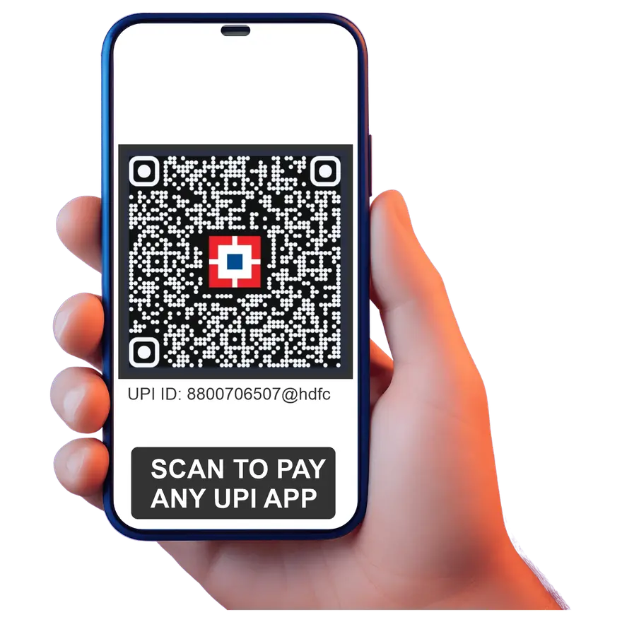 WebClixs UPI QR code - scan to pay with any UPI app